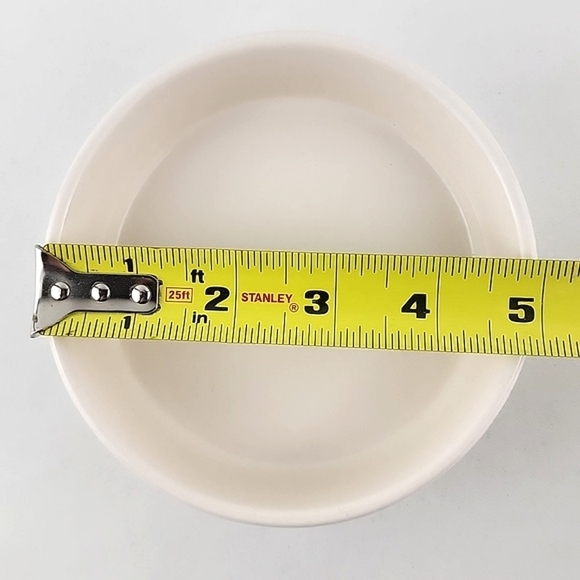 Rae Dunn 4" Cute White Dog Cat  Bowls Pet Dish by Magenta Large Letters EH? - Picture 5 of 6